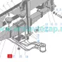 6363-2905005 Кронштейн амортизатора нижний левый Урал-63685 (Безкапотник)