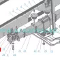 6363-2902445 Кронштейн передней рессоры, левый передний Урал 63685 (Безкапотник)