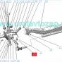 CQ38722 Гайка рулевого пальца Урал-63685 (Безкапотник)