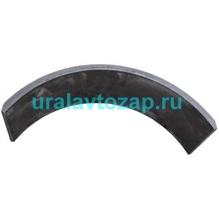 375-3501105-10 Накладка тормозной колодки Урал (рабочего тормоза, несверлёная)
