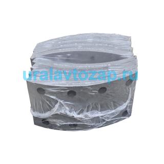 55571Х-3501105-10 Накладки тормозные Урал (комплект 8шт на мост, сверленые с заклепками, шлифованные)