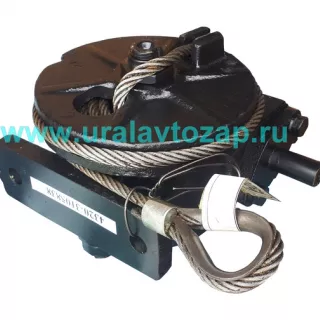 4320-3105838 Редуктор подъёма запасного колеса с тросом (лебедка ДЗК, длина троса 4025 мм) (Завод УРАЛ)